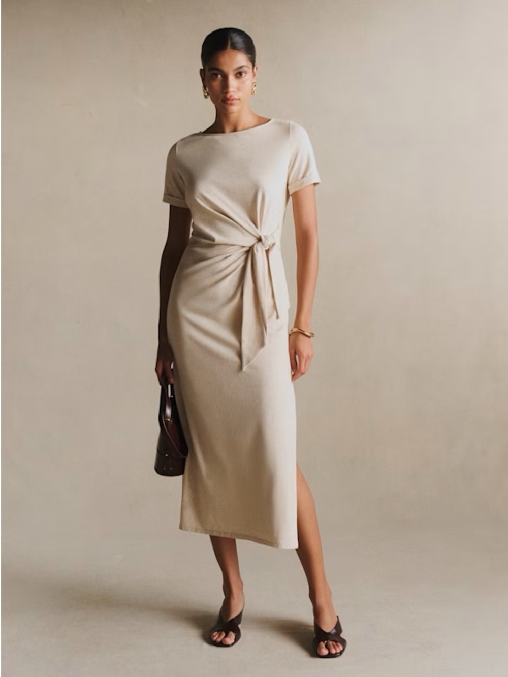 Sezane Cream Pippa Dress